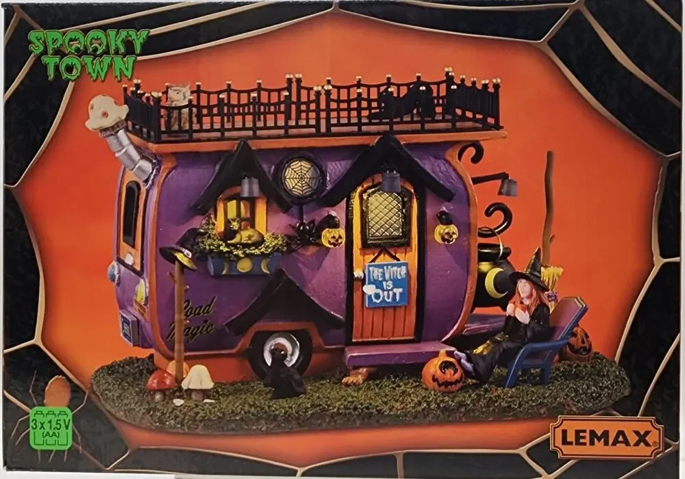Lemax Spooky Town #34066 Witch Vanlife 2023 New